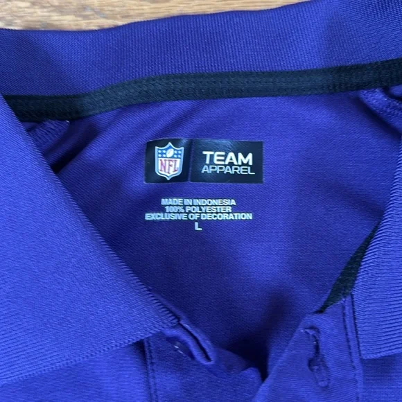 Purple Baltimore Ravens Polo Shirt - Picture 2 of 7